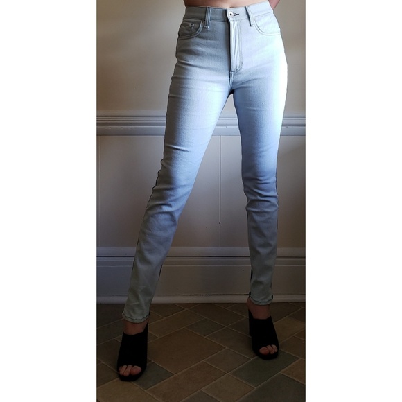 Rag & Bone High Waist Skinny Jeans in Double Blues - Picture 5 of 8